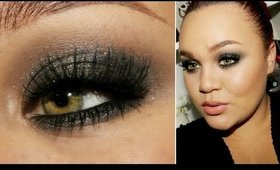 Black Metal Eye Makeup | Glittery and Grungy