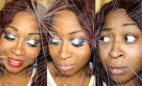 #TeamUSA Glitter  Makeup Look | #SamoreLoveTV