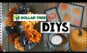 DIY FALL DOLLAR TREE DECOR! 3 FALL DIY DECOR IDEAS! EASY & INEXPENSIVE!