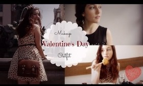 Valentine's Day♥//Makeup&Outfit