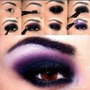 purple smokey eye steps💜
