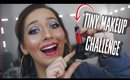 TINY MAKEUP CHALLENGE...FULL FACE using MINI PRODUCTS & BRUSHES