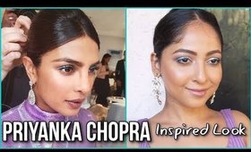 PRIYANKA CHOPRA Inspired Makeup Look | AQUA Blue Eyeliner | Stacey Castanha