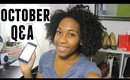 October Q&A | My Major in College, Dream School