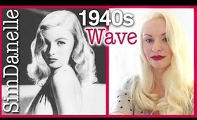 {Hairstyles} 40s Wave Peekaboo Veronica Lake Retro Hairstyle | SimDanelleStyle