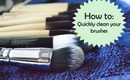 How To: Quickly Wash Your Brushes