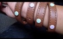 DIY Studded Wrap Bracelets!: Neon & Pastels!