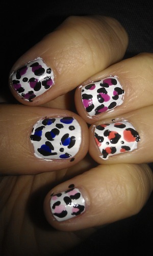 multi coloured leopard print