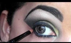 ARMY INSPIRED GREEN SMOKEY EYES