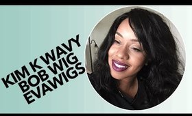 Kim K Wavy Bob Wig Review | EvaWigs