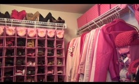 My PINK Closet Tour!!