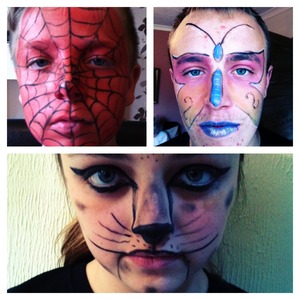 Spider-man, a butterfly and a leopard!