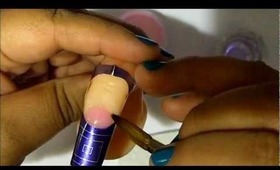 Acrylic Nail Tutorial: Wide Tip W/ Zebra Print