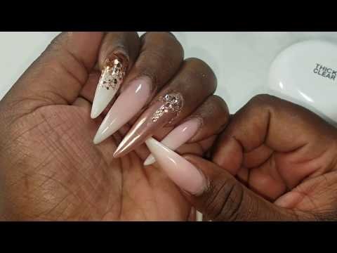 What S On My Nails Baby Boomer And Rose Gold Alexis W Video Beautylish