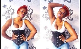 Corset training (waist training) review on my Bday lol:)