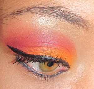 I have a tutorial on this look at http://bellamechelle.com/?p=571.  I drew inspiration from an outfit that Rihanna wore... I love her! 