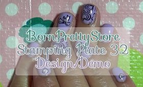 Demo: BornPrettyStore Stamping Plate 32 Design [PrettyThingsRock]