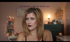 GRWM: Easy Eyes & Bold Lip