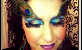 Exotic Peacock Makeup   NYX FACE AWARDS 2013 ENTRY! Maquillaje Pavoreal