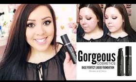 MY NEW FAVORITE FOUNDATION! | Gorgeous Cosmetics Base Perfect Foundation Review and Demo