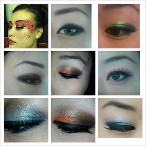 Here are some basic eye look I have worn.....