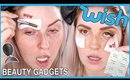 Trying WISH APP Makeup Gadgets & Hacks! 🤯 Eyeliner Sticker, Crease Stamp & MORE