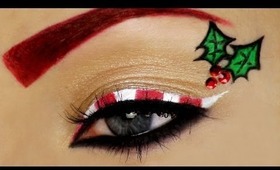 Candy Cane Christmas Makeup Tutorial