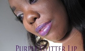 My Purple Glitter LIps.....