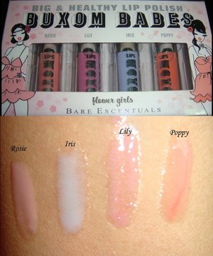 It was a limited-edition set called Flower Girls, and each shade of gloss (or lip polish) is the name of a flower.