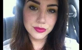 Yellow & Pink Color Blocked Makeup Tutorial