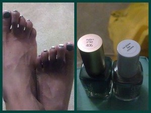 loreal matte-r of fact and Essie no place like chrome