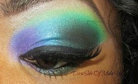 Peacock Glam Make Up Tutorial Feat. Glama Girl Cosmetics