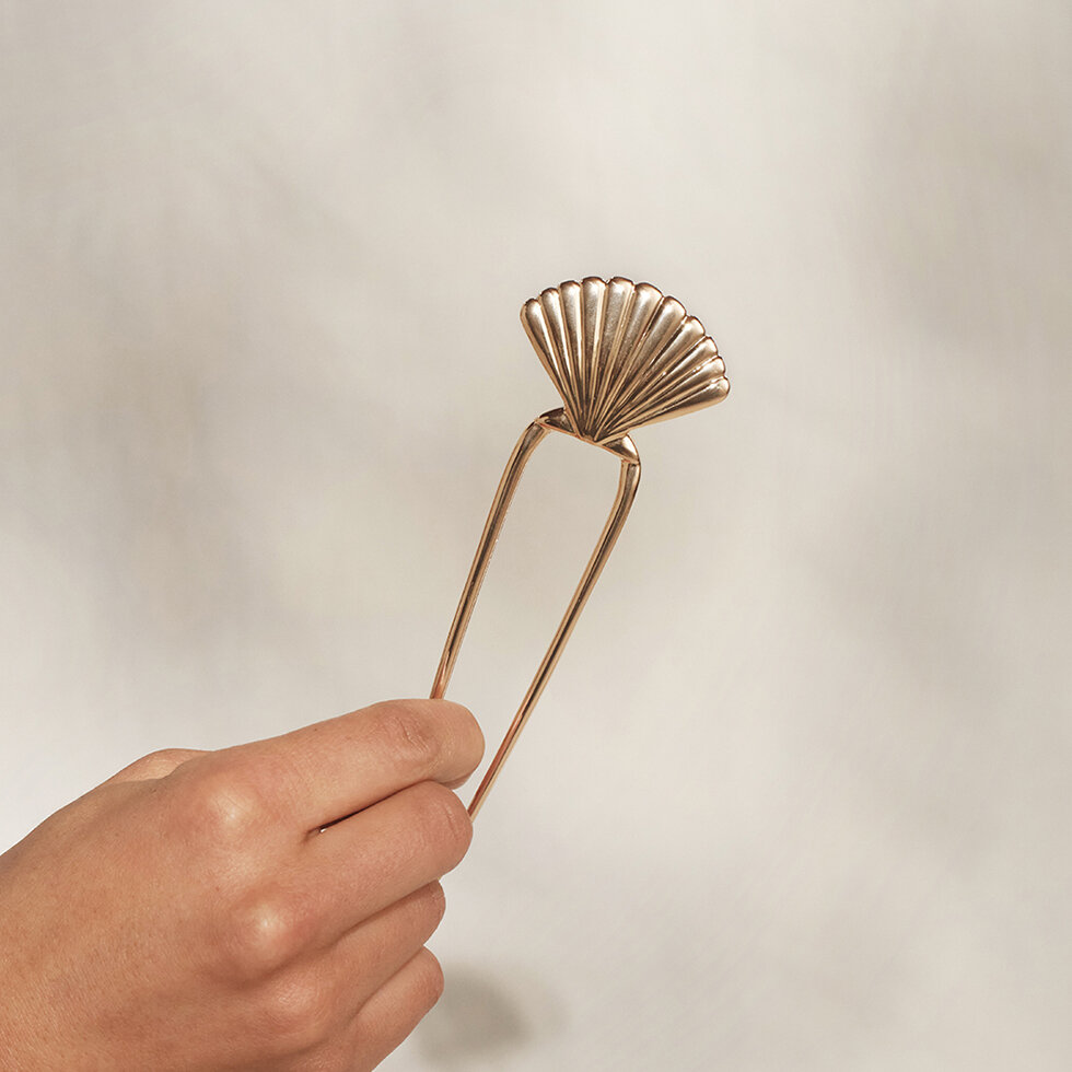 Metal Clam Shell French Hair Pin
