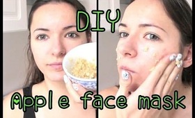 DIY ♡ Apple Face Mask to get rid of dry skin!
