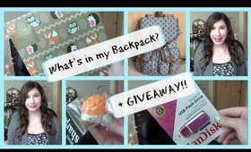 What's in my Backpack? // Back to School GIVEAWAY! (Open)