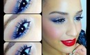 Gold and Navy eyeshadow tutorial