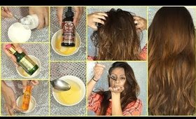 MIXING TOGETHER OILS FOR HAIR MASK│What Happens When You Mix Different Oils & Put It On Your Hair?!