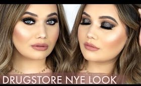 DRUGSTORE HOLIDAY NEW YEARS EVE MAKEUP TUTORIAL
