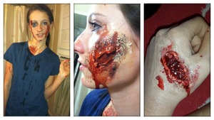 Gory wounds/zombie look