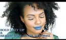 Grey Lip + Bold Liner Tutorial | NYX Liquid Suede