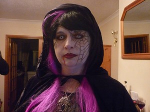 Halloween make up I did for my mother.