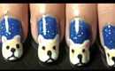 Snowy bear nail art tutorial.... :-)