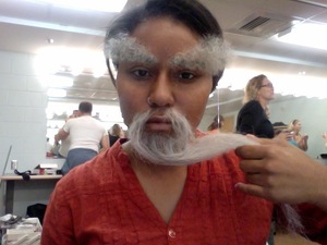 fun with crepe hair...Pai Mei inspired