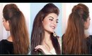 QUICK & EASY BIG PUFF HAIRSTYLE │HALF UP HALF DOWN HAIR TUTORIAL │ DIY BOLLYWOOD HAIRSTYLES  AT HOME