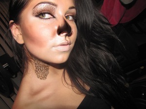 My version of a leopard on myself.