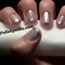 Gorgeous Silver French Tips w/Glitter!! 