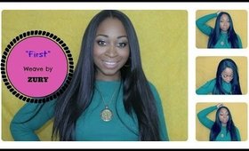 Silk Base Closure and Peruvian Sleek Straight Dupe Under $20 -  First Weave By Zury