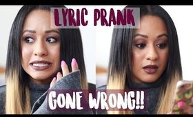 LYRIC TEXT PRANK ON MY MUM GOES WRONG! HANGS UP! | Siana