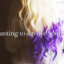 purple dip dye