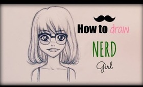 Nerd Girl Draw tutorial - Come disegnare una ragazza con gli occhiali